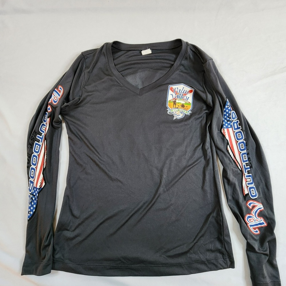 Palm Valley Outdoors Gray Long Sleeve Performance Shirt Women's XS